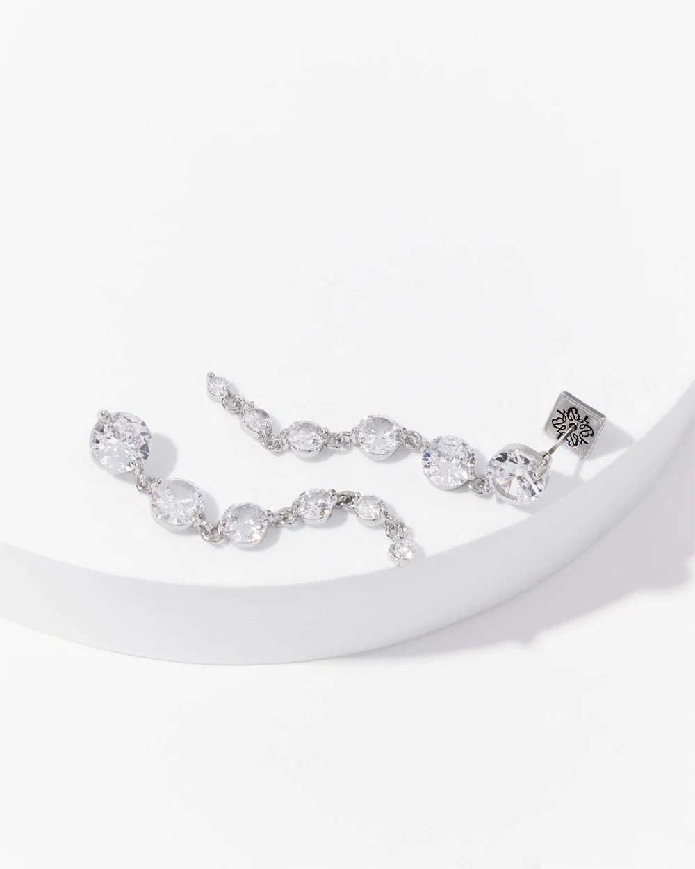 Crystal Linear Earrings - image 3