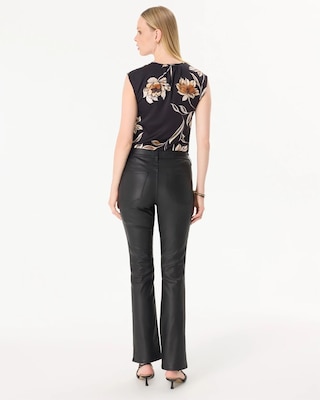 High-Rise Coated Micro Bootcut Jean click to view larger image.