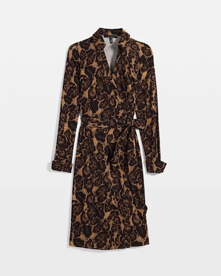 Collared Wrap Dress click to view larger image.
