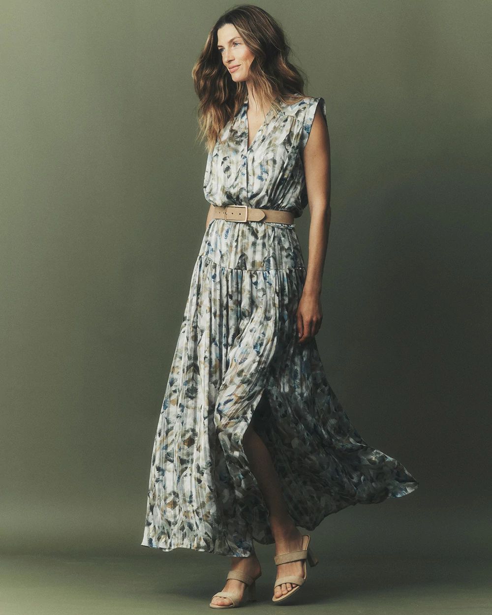 Chiffon Maxi Dress White House Black Market