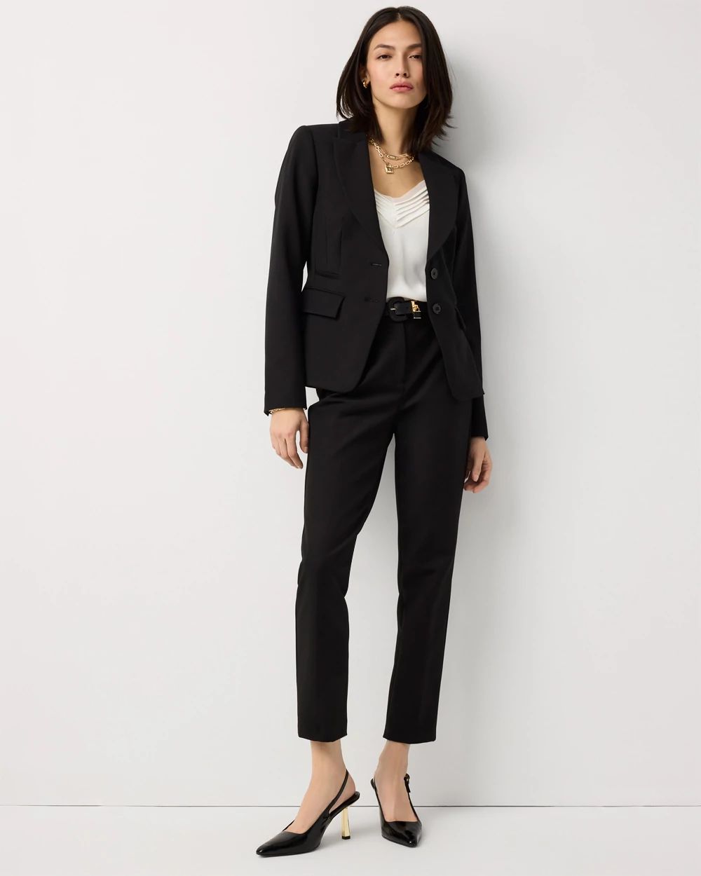 WHBM® Two-Button Studio Blazer click to view larger image.