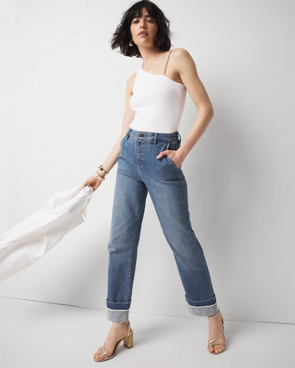 Chain Strap Ribbed Tank - image 2