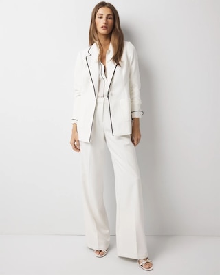 Relaxed Blazer with Piping click to view larger image.