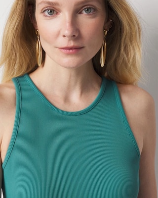 WHBM FORME™ Ribbed Stretch Tank click to view larger image.