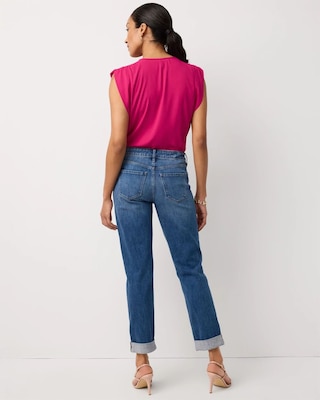 Mid Rise Girlfriend Ankle Jean click to view larger image.