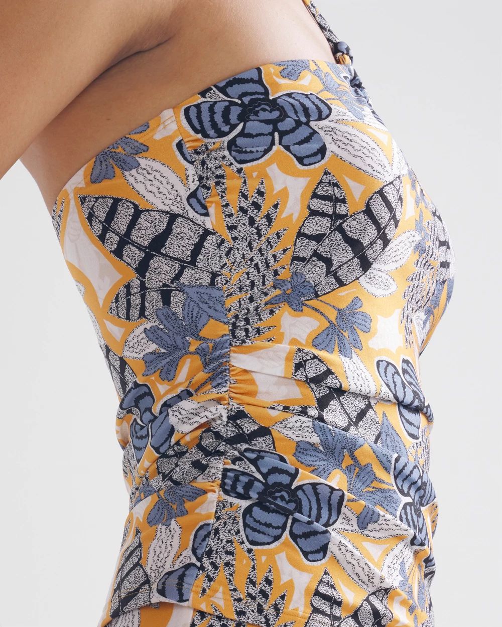 Halter O-Ring Tankini Swim Top