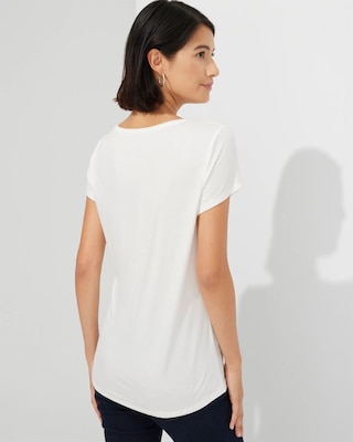 Outlet WHBM Crew-Neck Foundation Tee click to view larger image.