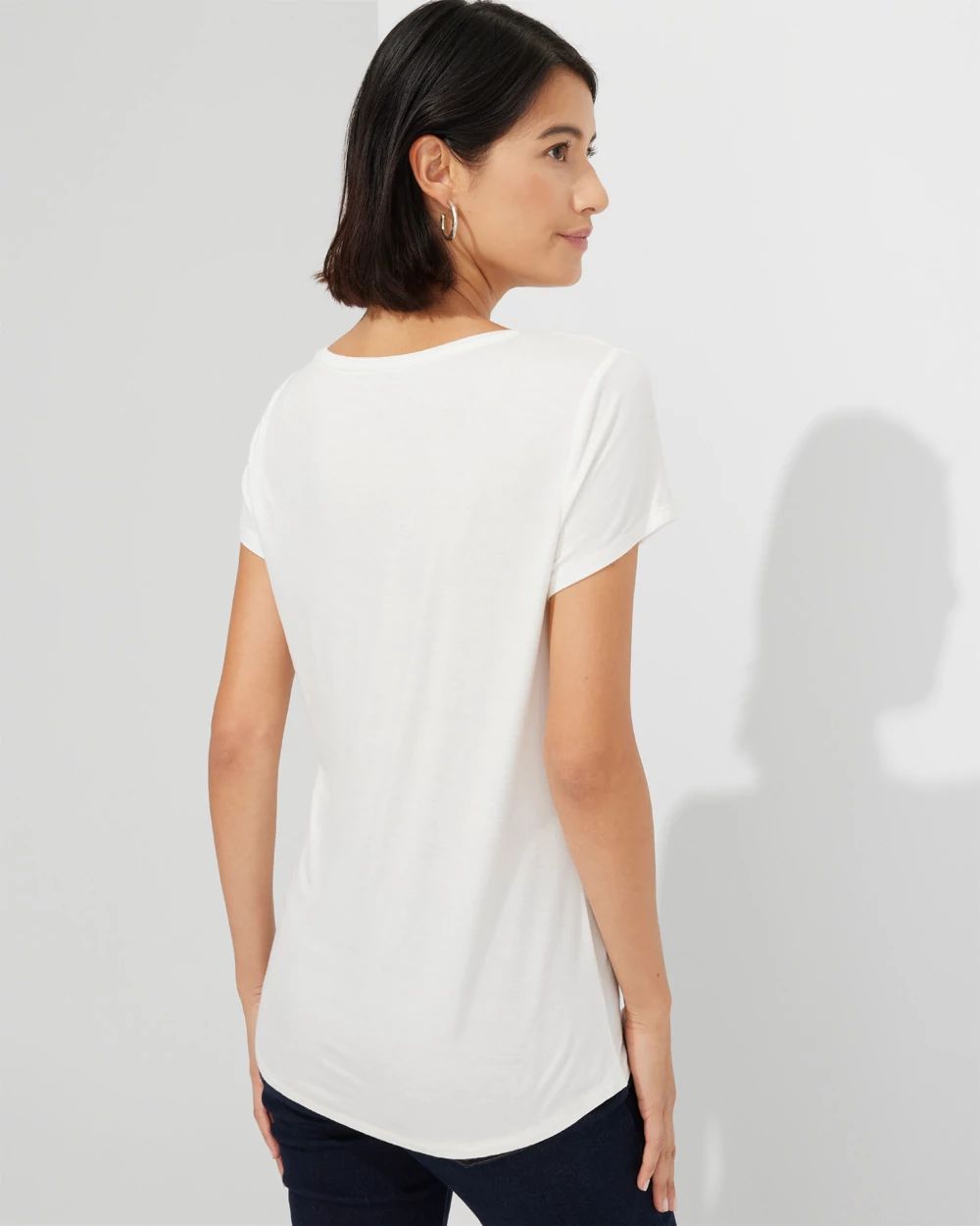 Outlet WHBM Crew-Neck Foundation Tee