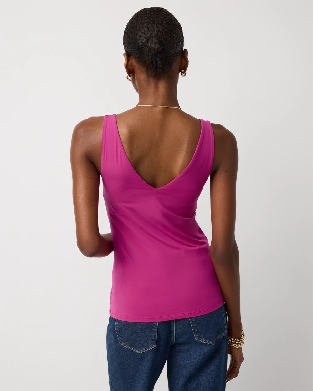 WHBM FORME™ All Ways Stretch Dual Neck Tank