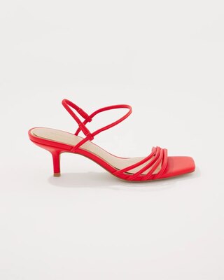 Strappy Kitten Heel Sandal click to view larger image.