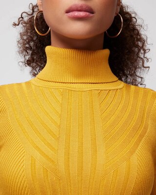 Long-Sleeve Ribbed Turtleneck