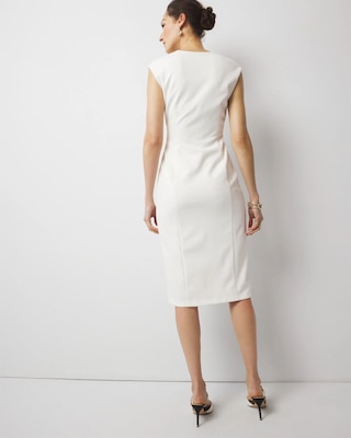 Petite Twist Detail Sheath Dress click to view larger image.