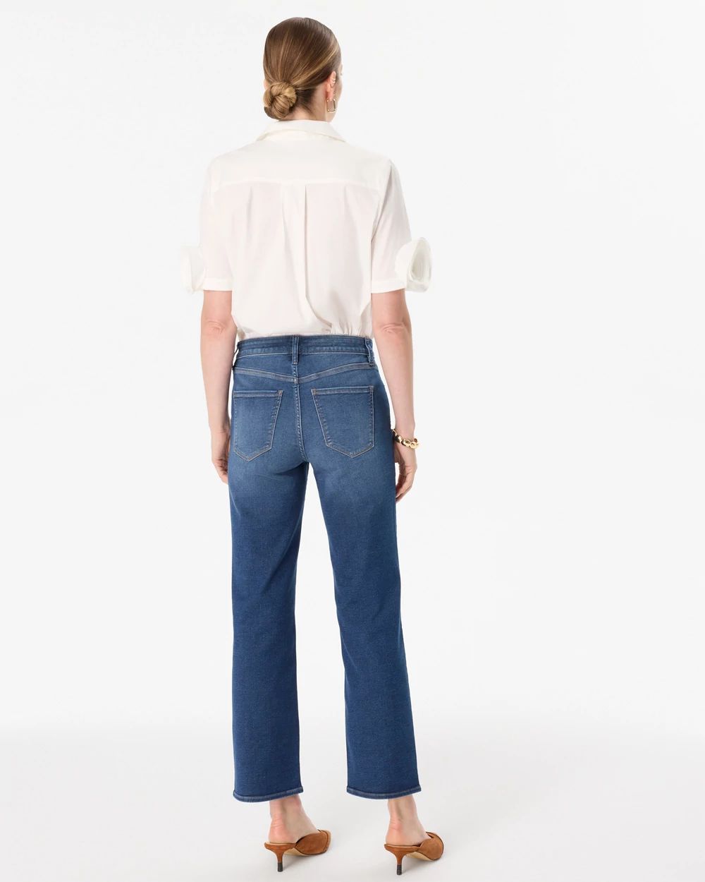 High-Rise Straight Ankle Ease Jean click to view larger image.