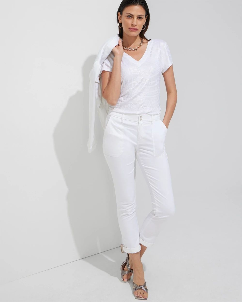 Outlet WHBM Double-V Tee