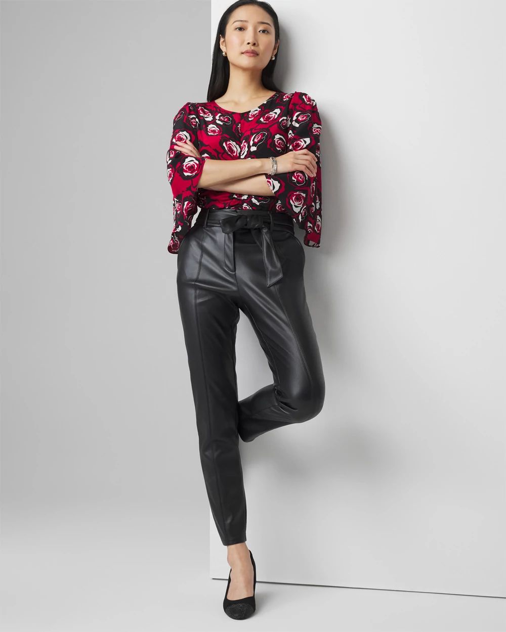 Rose Print Blouse