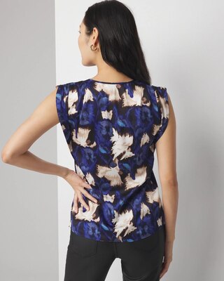 Petite Ruched Shoulder Shell Top click to view larger image.