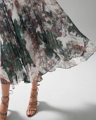 Pleated Halter Dress