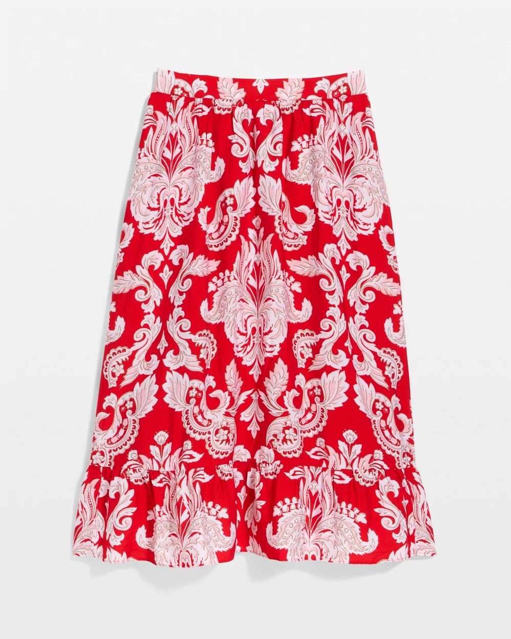 Petite Tiered Midi Skirt