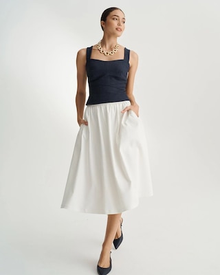 A-line Midi Skirt
