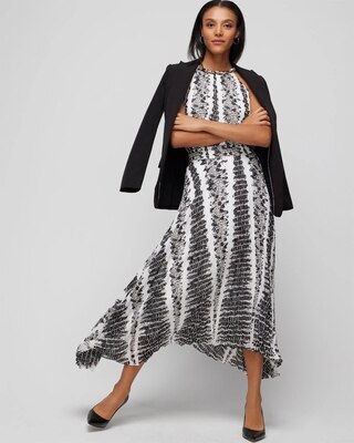 Pleated Midi Skirt