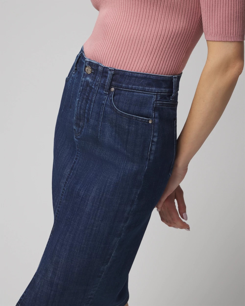 Denim Pencil Skirt