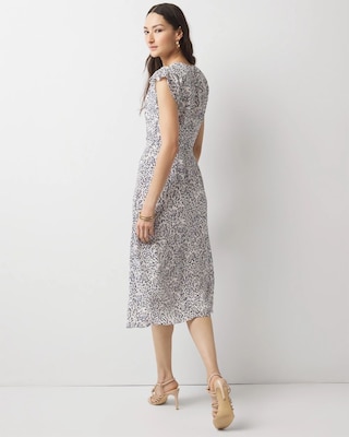 Petite Ruched Midi Dress click to view larger image.