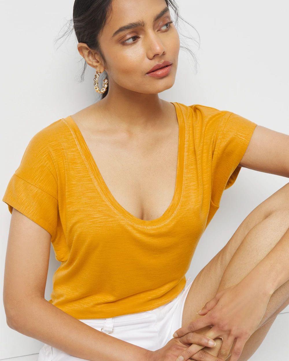 Scoop Neck Power Tee