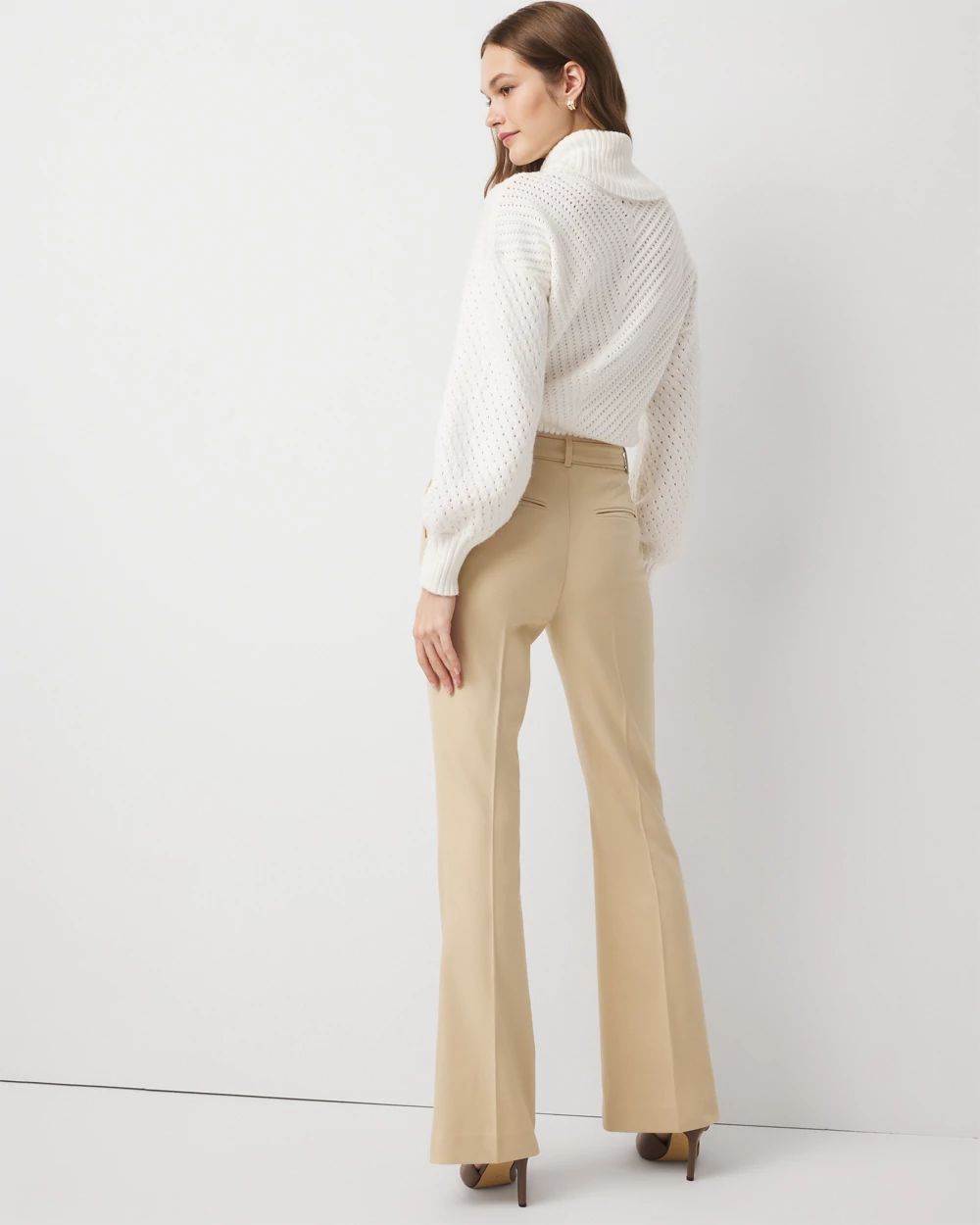 Petite Mid Rise Piper Flare Pant