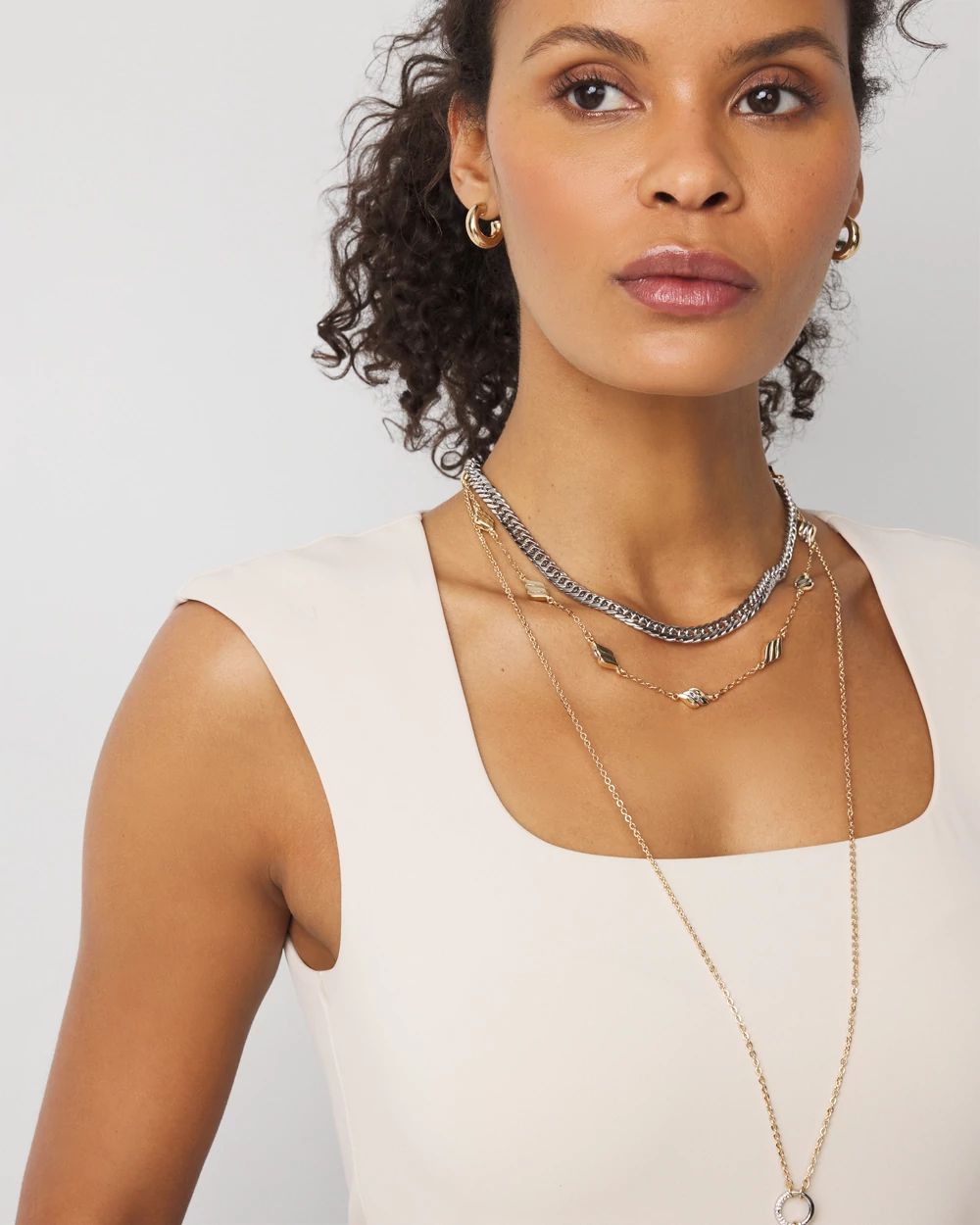 WHBM FORME™ All Ways Stretch Square Neck Top