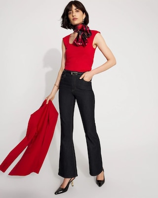 WHBM FORME™ All Ways Stretch Square Neck Top click to view larger image.