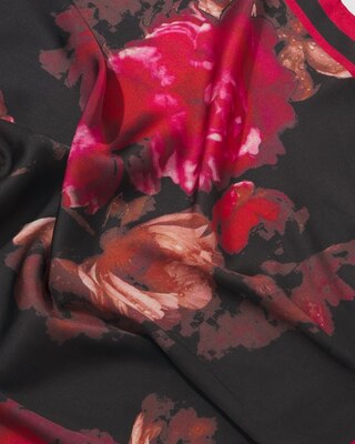 Twill Floral Oblong Scarf click to view larger image.