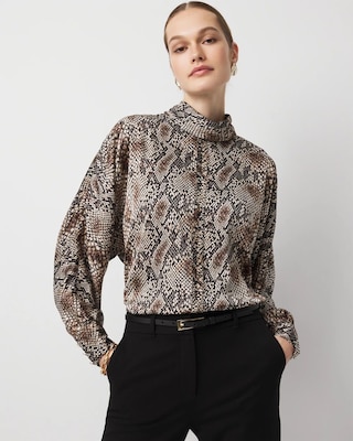 Tie Back Satin Blouse