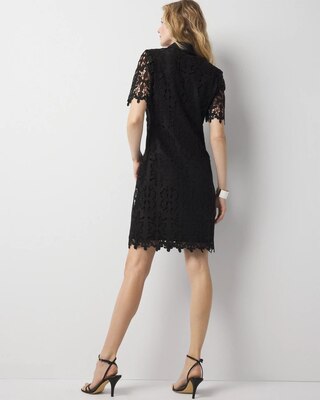 Petite Lace Shirt Dress click to view larger image.