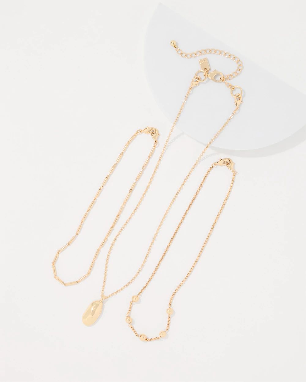 Sculptural Pendant Convertible Necklace click to view larger image.