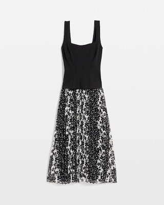 Bustier Pleated Midi Dress click to view larger image.