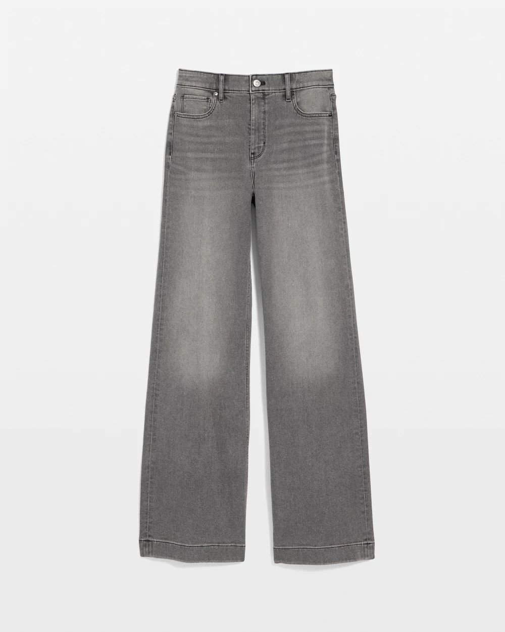 Petite High-Rise Wide Leg Jeans click to view larger image.
