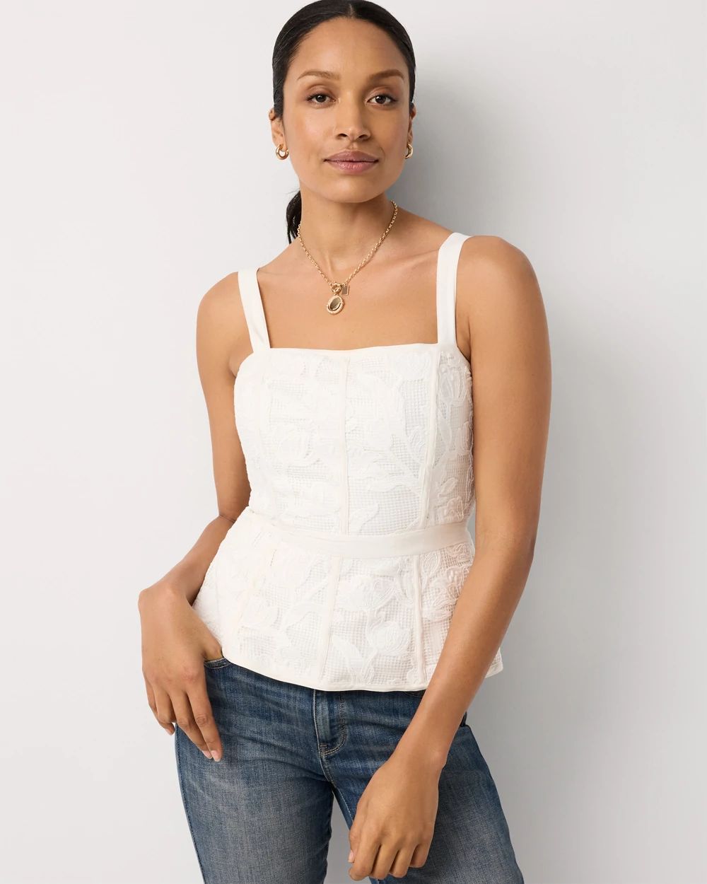 Petite Floral Lace Bustier