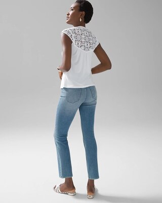 Matte Jersey Openwork Tank