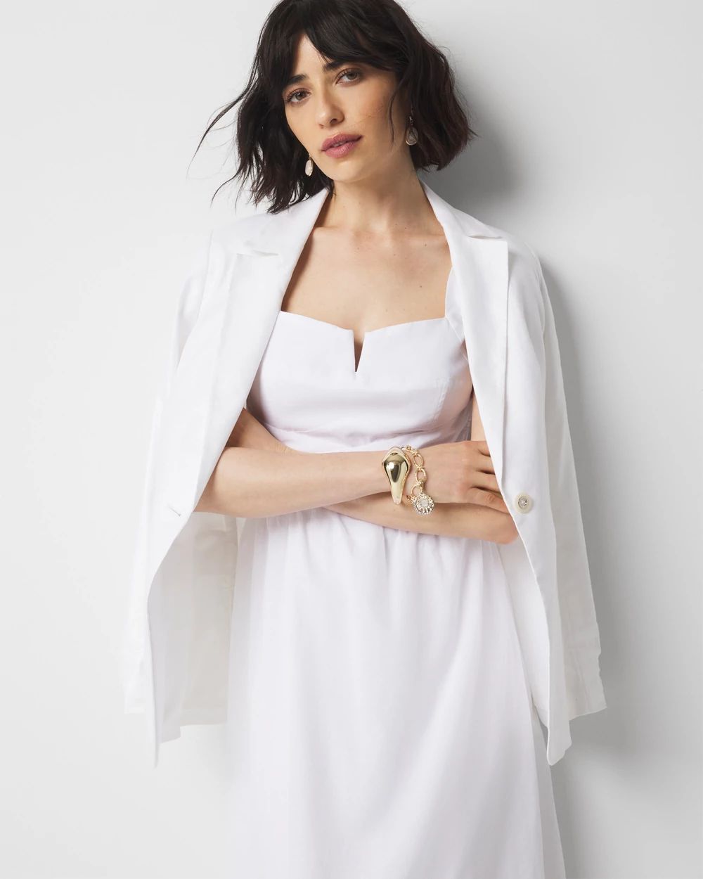 Petite Bustier Midi Dress