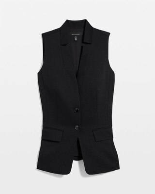 Drawcord Waist Tailored Vest click to view larger image.