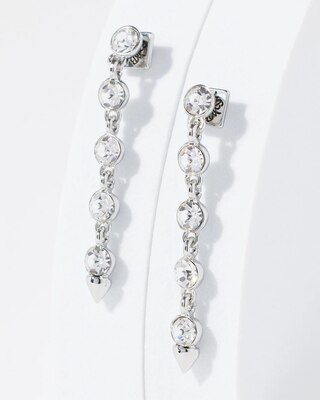 Silver Spike Stud Linear Earring