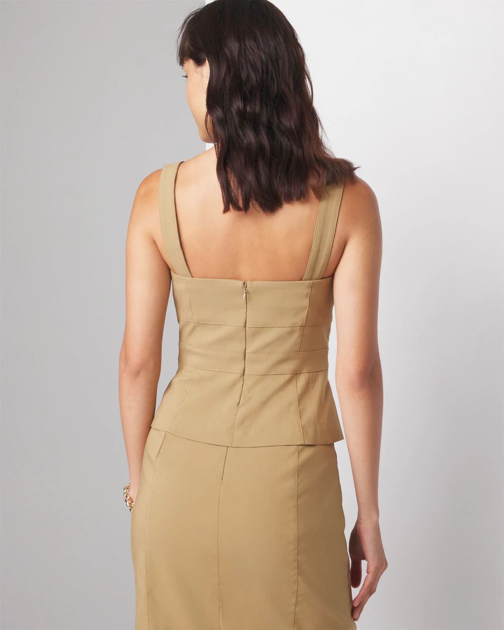 Button Front Bustier