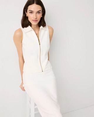 Zip-Up Collared Top click to view larger image.