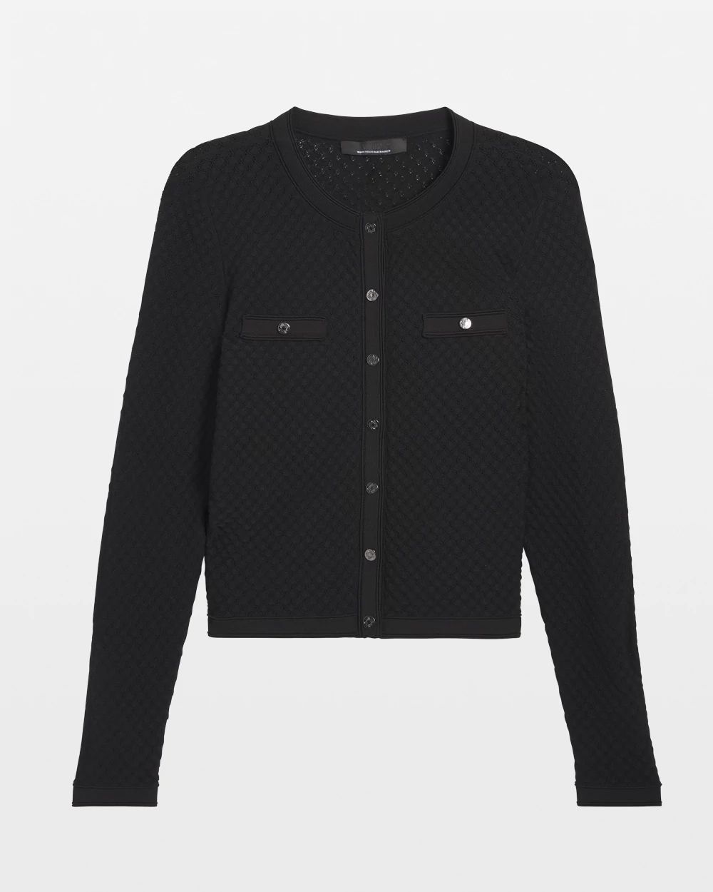 Novelty Stitch Crew Cardigan