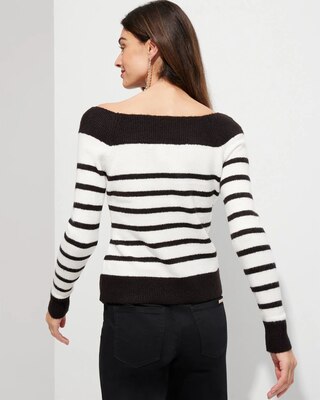 Outlet WHBM Long Sleeve At-The-Shoulder Pullover