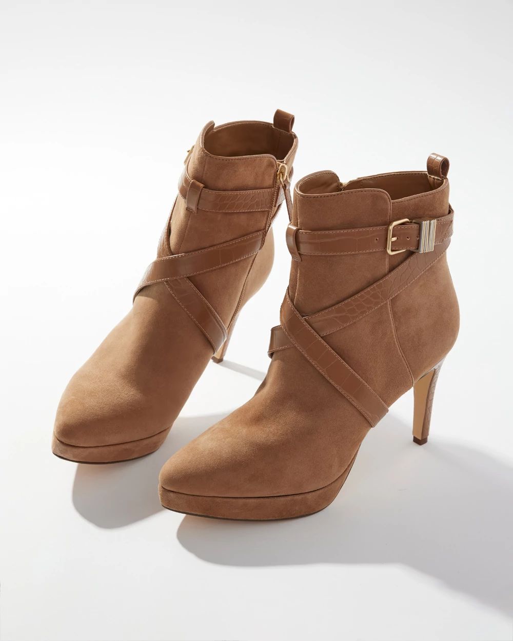 Croco Suede Boot