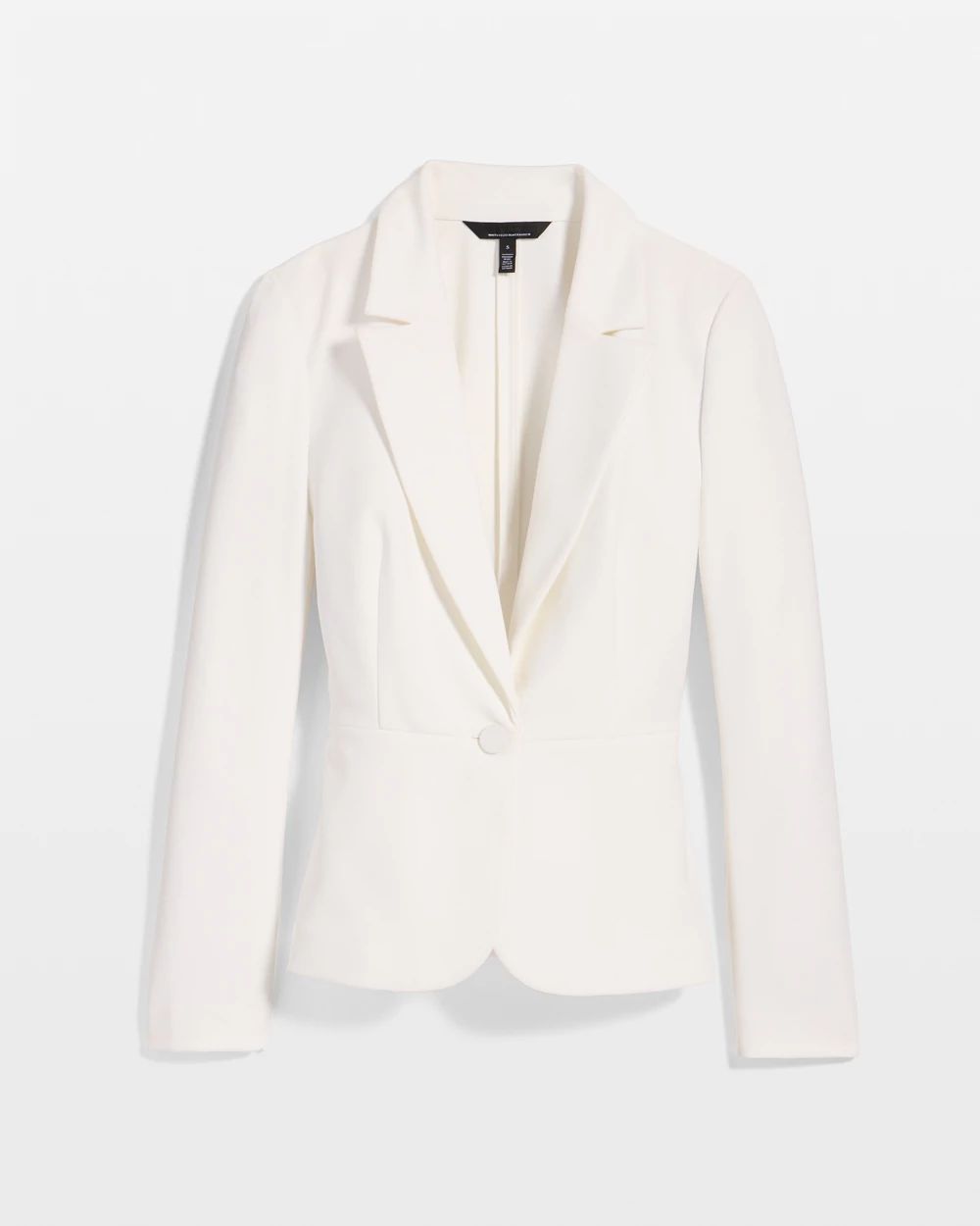 Petite Knit Crepe Blazer