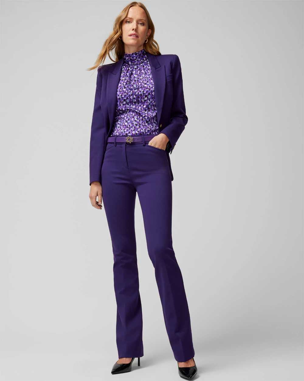 WHBM® Ines Slim Bootcut Luxe Stretch Pant click to view larger image.