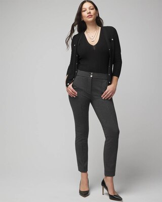 Curvy WHBM® Jolie Button Straight Pant