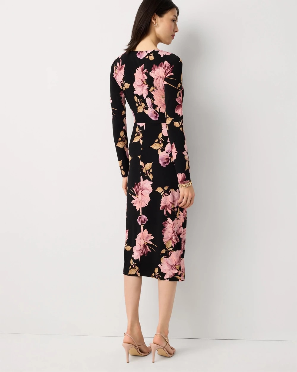 Sweetheart Neck Ruched Midi Dress